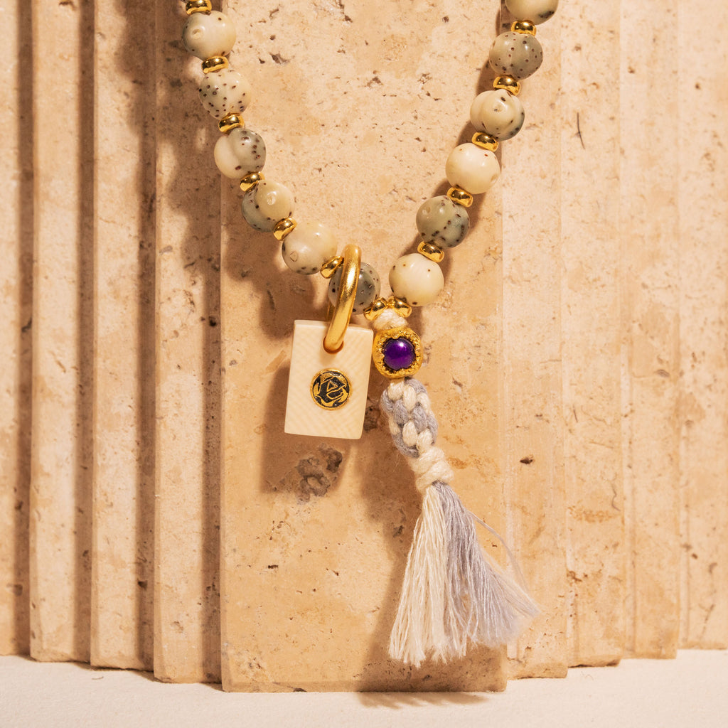 Specialty Cuts – Triple Ridge Gold Inlaid Sugilite Stelluna Bracelet