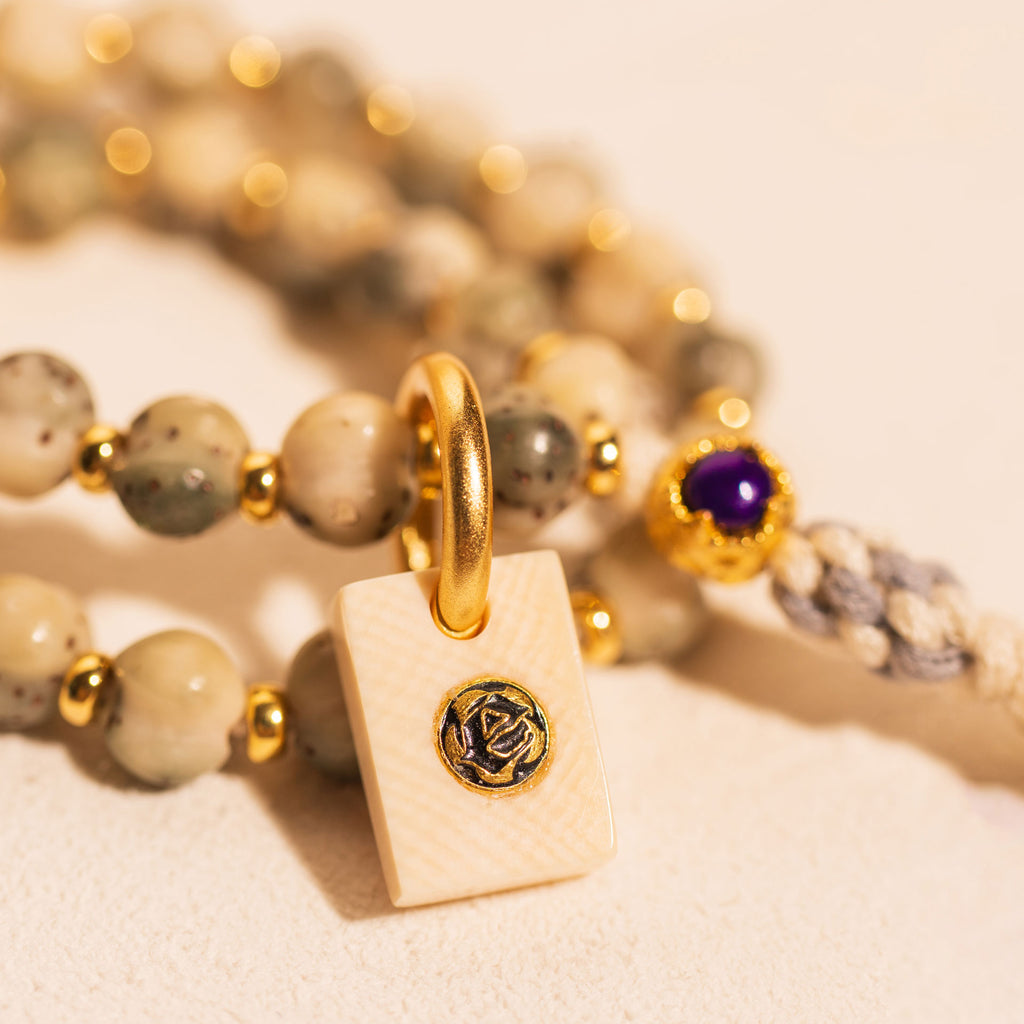 Specialty Cuts – Triple Ridge Gold Inlaid Sugilite Stelluna Bracelet