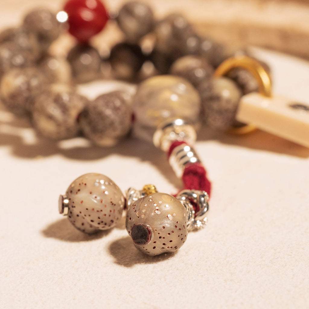 Specialty Cuts – Spiral Twist Red Agate Opal Stelluna Bracelet