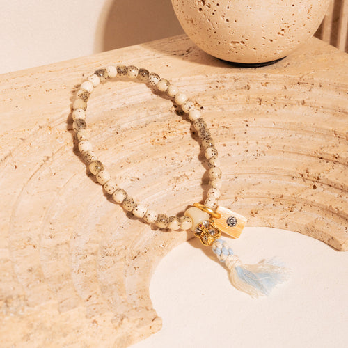 Barrel Cuts – Petite Grey Back Large Blank Mammoth & Sliver Connector Stelluna Bracelet