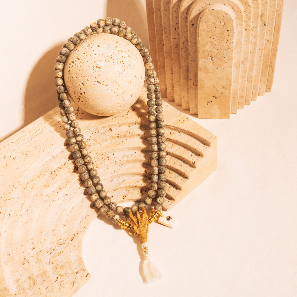 Round Cuts – Bold Dark Large Size Dragon Head Stelluna Necklace