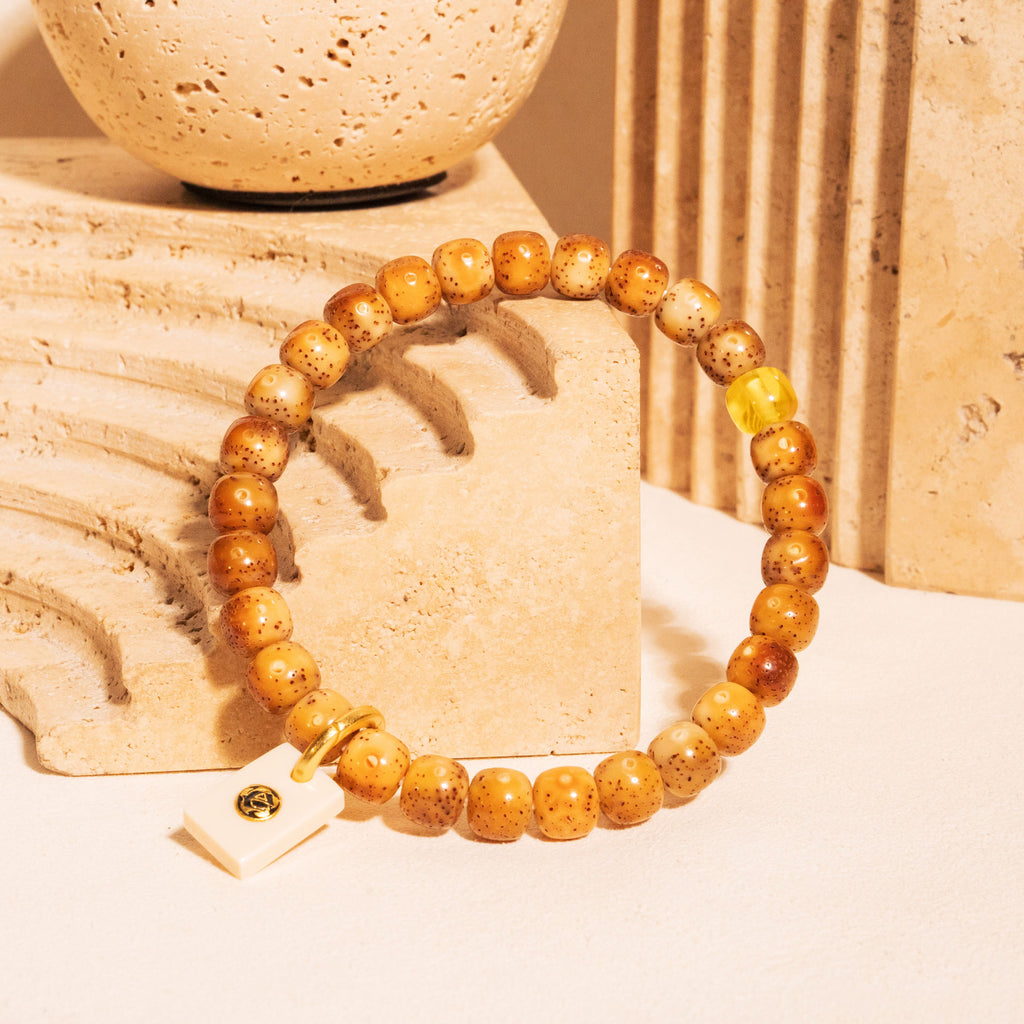 SUPREME - Classic Cuts - Exclusive Fiery Sunset Translucent Honey Amber Stelluna Bracelet