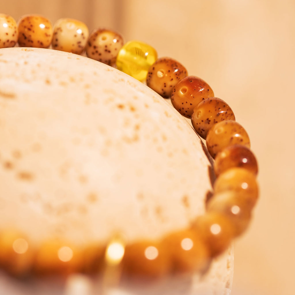 SUPREME - Classic Cuts - Exclusive Fiery Sunset Translucent Honey Amber Stelluna Bracelet